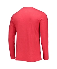 Men's Concepts Sport Black, Red Atlanta Hawks Long Sleeve T-shirt and Pants Sleep Set