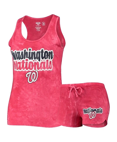 Women's Concepts Sport Red Washington Nationals Billboard Racerback Tank Top and Shorts Set