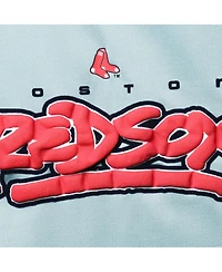 Women's The Wild Collective Light Blue Boston Red Sox Open Back Twist-Tie Tank Top