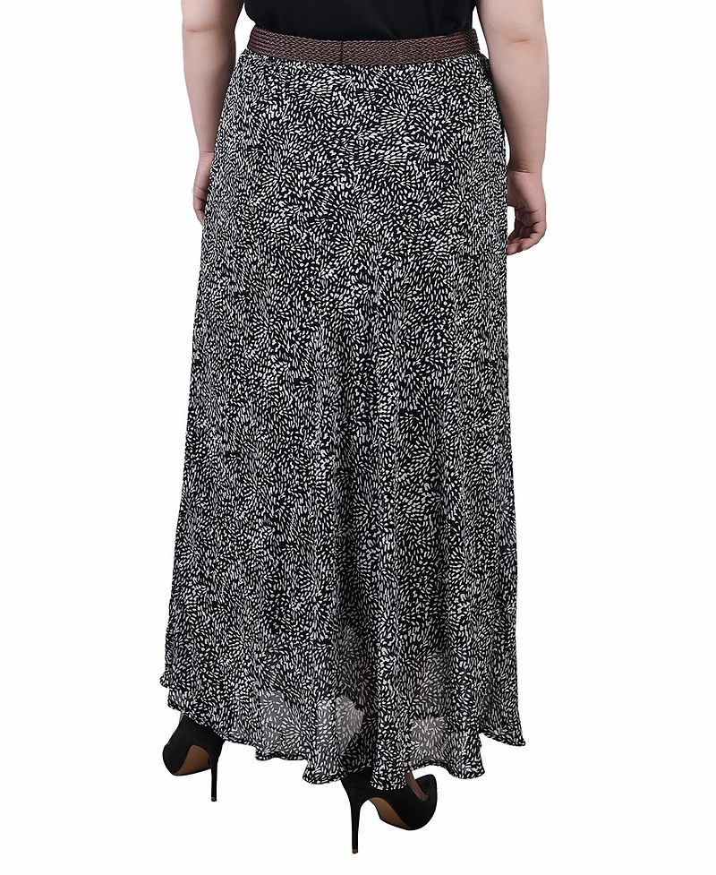 Ny Collection Plus Chiffon Maxi Skirt