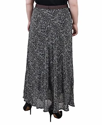 Ny Collection Plus Chiffon Maxi Skirt