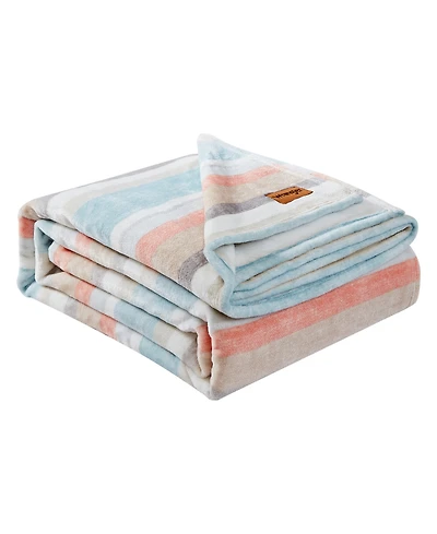 Wrangler Glen Canyon Stripe Ultra Soft Plush Blanket, Twin