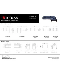 Jollene Fabric Sectional Sofa Collection Created For Macys