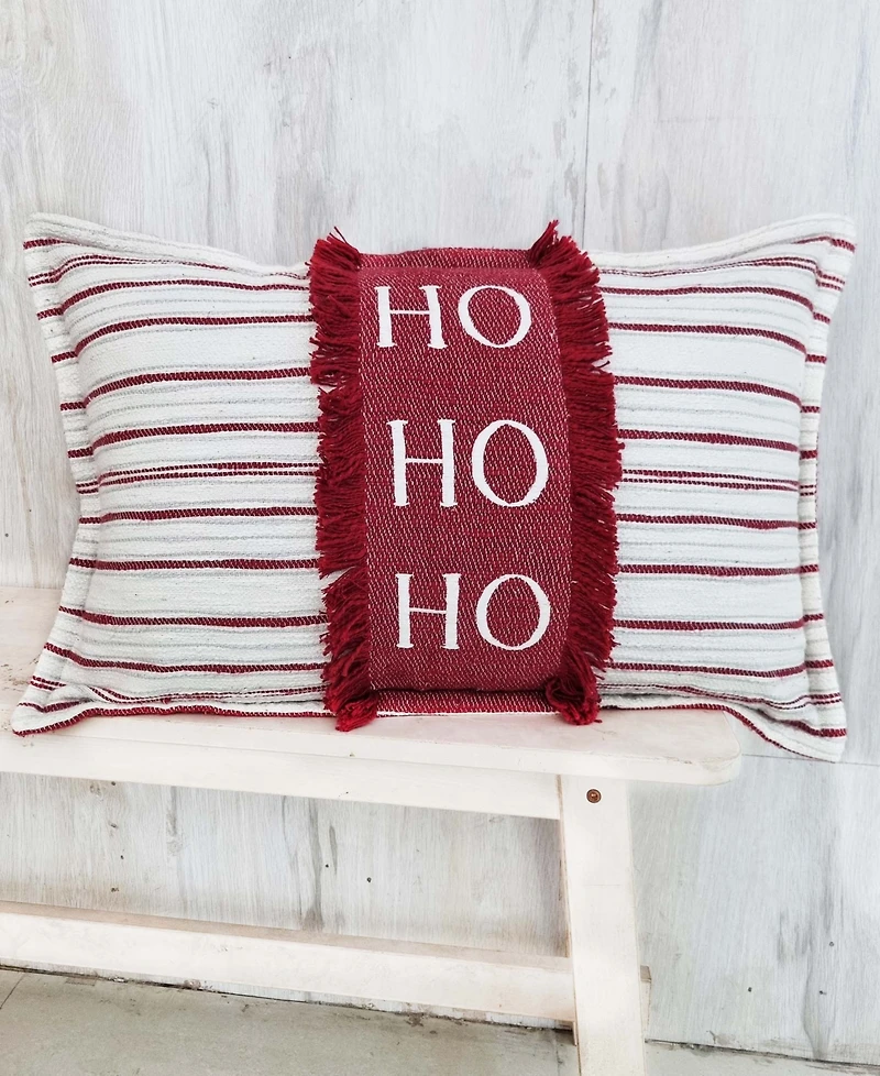 Vibhsa Hohoho Christmas Decorative Pillow, 14" x 24"