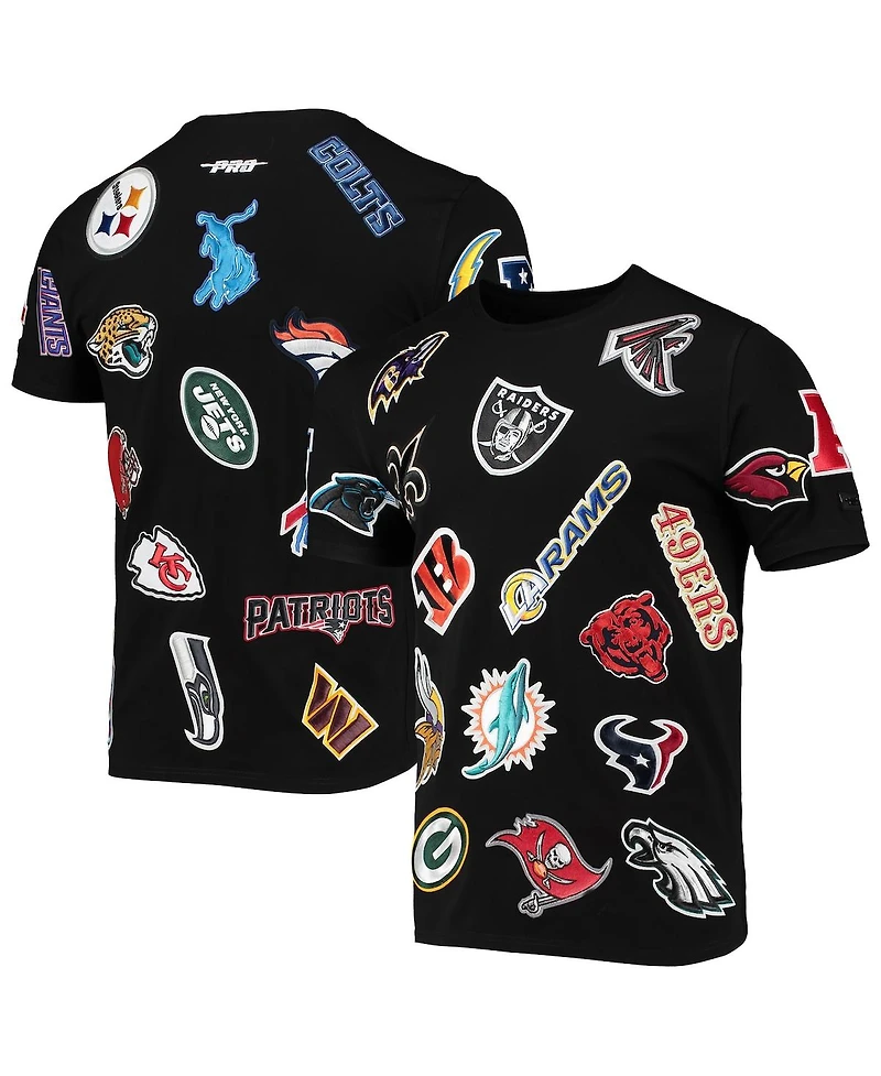 Men's Pro Standard Black Nfl League Wordmark T-shirt