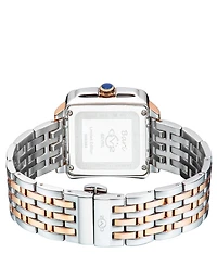 Gevril Women's Bari Tortoise Swiss Quartz Two-Tone Stainless Steel Bracelet Watch 34mm