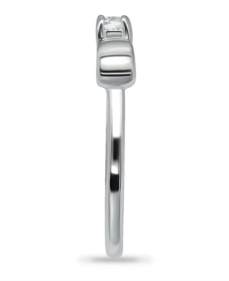 Giani Bernini Cubic Zirconia Bow Sterling Silver Toe Ring