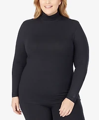 Cuddl Duds Plus Size Softwear with Stretch Turtleneck