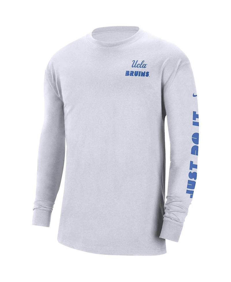 Men's Nike White Ucla Bruins Heritage Max 90 Long Sleeve T-shirt