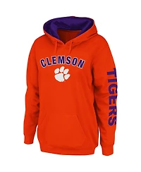 Women's Colosseum Orange Clemson Tigers Loud and Proud Pullover Hoodie
