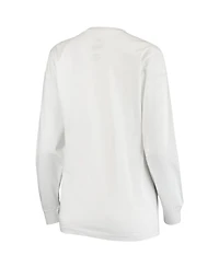 Women's Pressbox White Oklahoma Sooners Big Block Whiteout Long Sleeve T-shirt