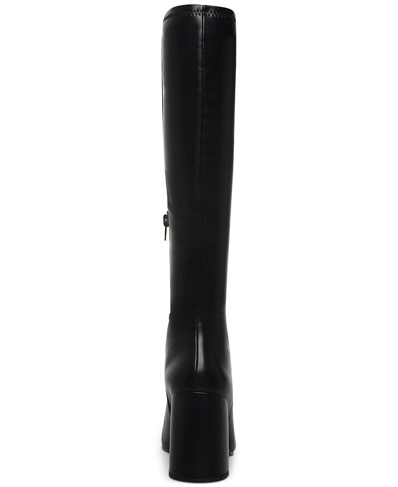 Madden Girl Women's Winslow Block-Heel Stretch Dress Boots