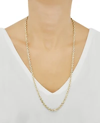 Glitter Rope Link 26" Chain Necklace in 14k Gold, Created for Macy's