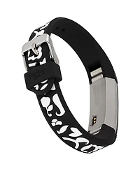 WITHit Black Vines Silicone Band by French Bull designed for Fitbit Alta and Fitbit Alta Hr