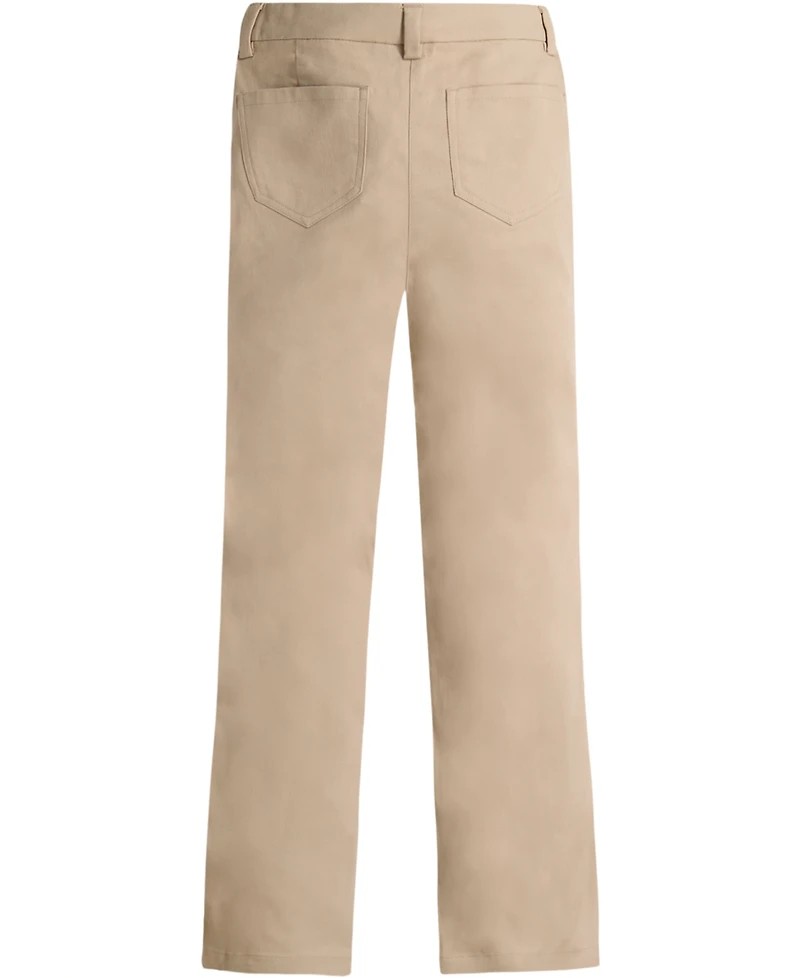 Nautica Big Girls Uniform High Waisted 4-Pocket Bootcut Pants