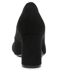 Anne Klein Women's Bentley Buckle Block Heel Pumps