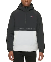 Tommy Hilfiger Men's Performance Taslan Popover Hooded Jacket