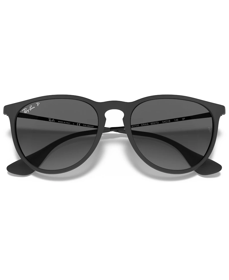 Ray-Ban Unisex Polarized Erika Sunglasses, RB4171F Low Bridge Fit