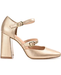Journee Collection Women's Isadorah Double Strap Heels