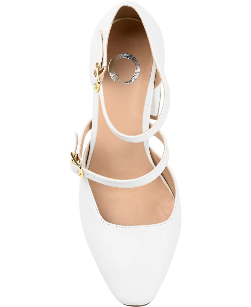 Journee Collection Women's Isadorah Double Strap Heels
