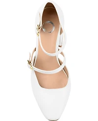 Journee Collection Women's Isadorah Double Strap Heels