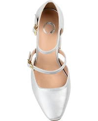 Journee Collection Women's Isadorah Double Strap Heels