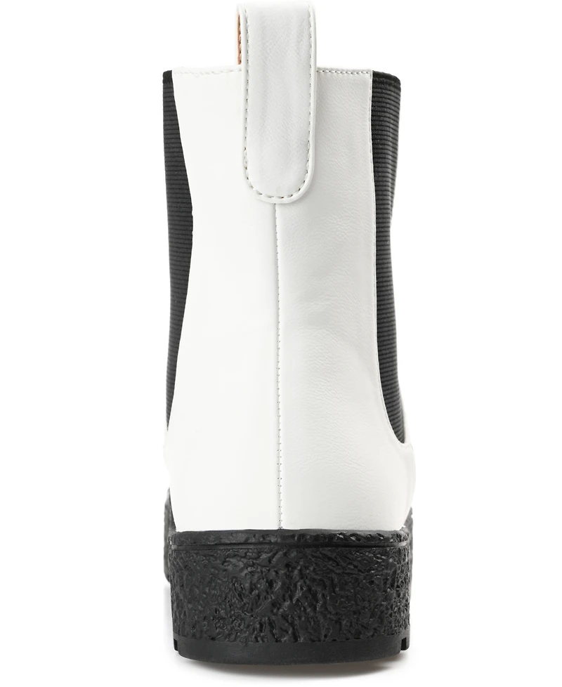 Journee Collection Women's Jenie Two-Tone Chelsea Booties