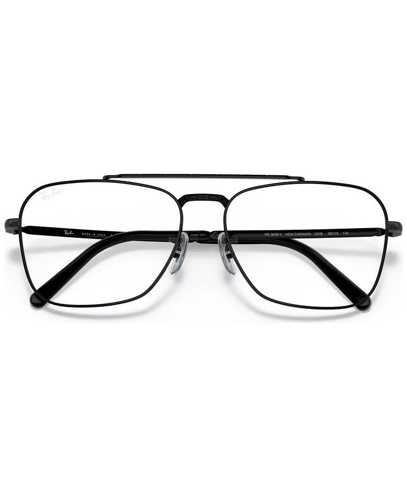 Ray-Ban RB3636V New Caravan Unisex Square Eyeglasses