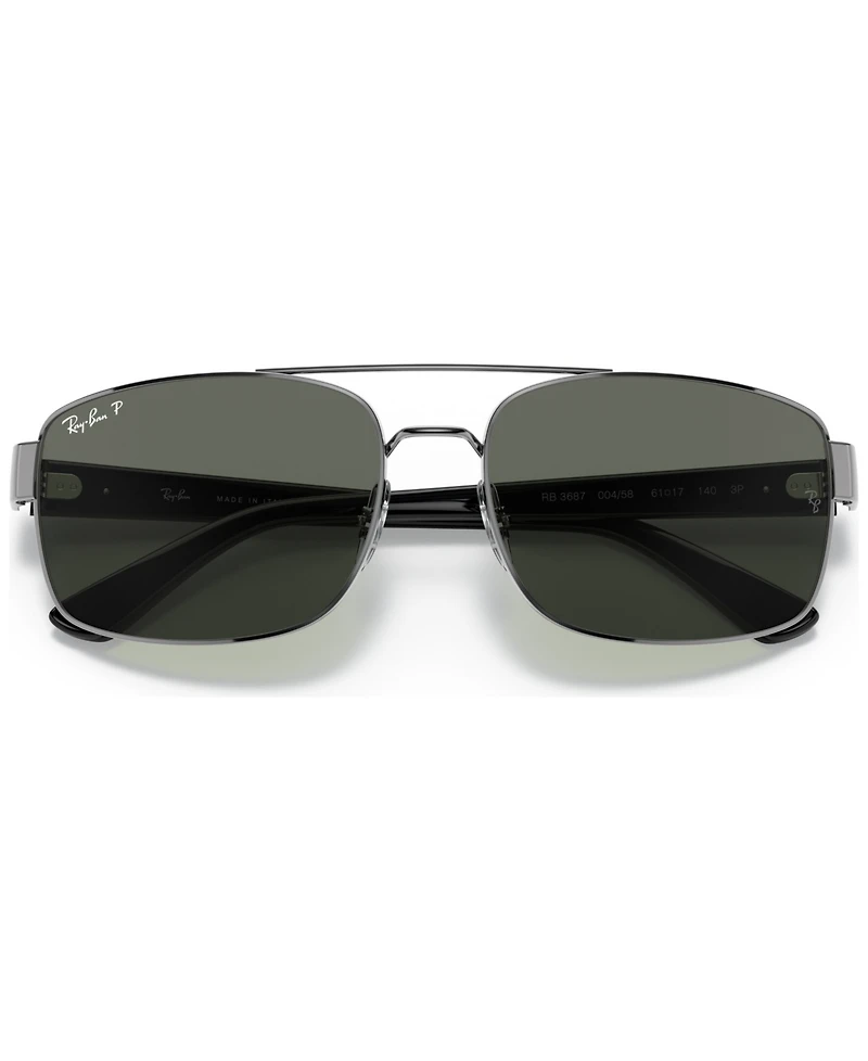Ray-Ban Men's Polarized Sunglasses, RB3687