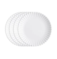 Q Squared Melamine Patio Luxe Lightweight 9" Salad Plates, Set of 4
