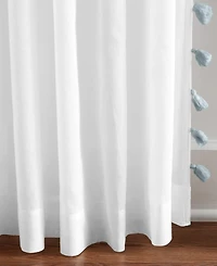 Elrene Home Fashions Bianca Semi-Sheer Window Curtain with Tassels