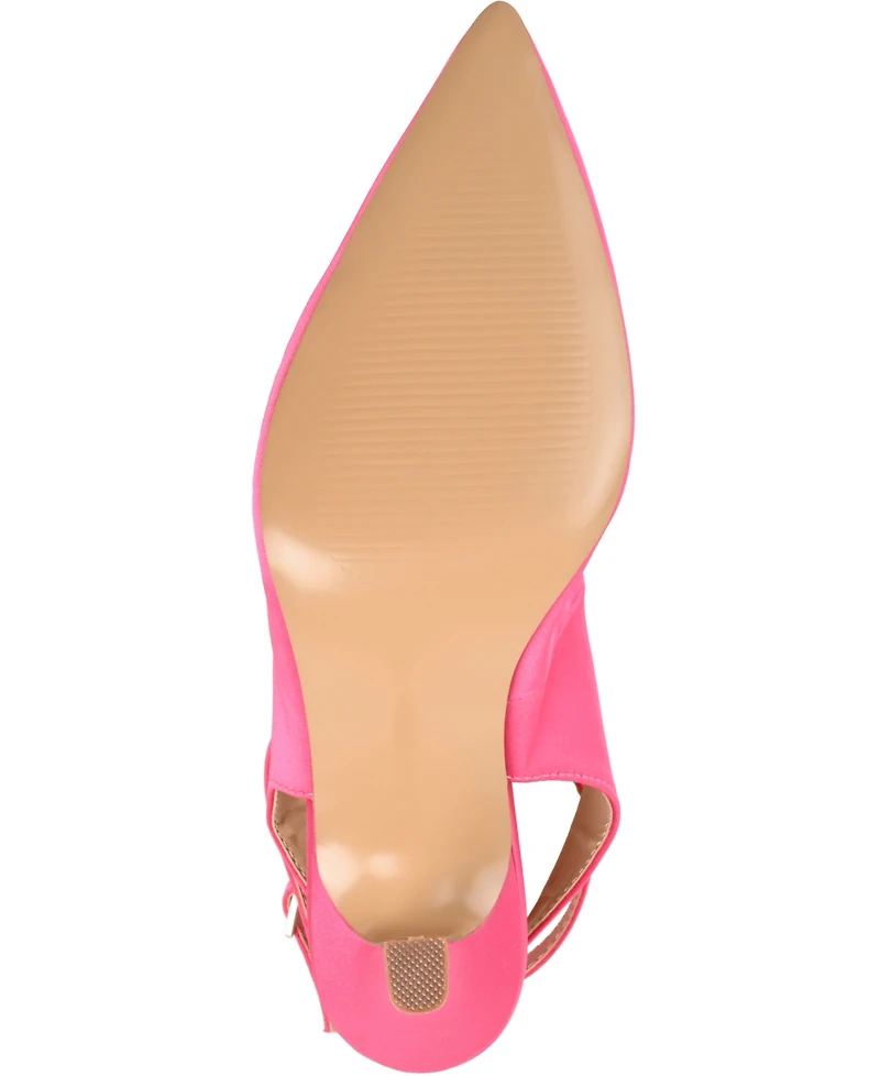 Journee Collection Women's Marcella Satin Heels