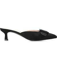 Journee Collection Women's Vianna Buckle Slip On Heels