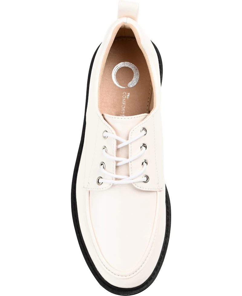 Journee Collection Women's Zina Lace Up Lug Sole Oxfords