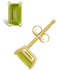 Peridot (3/4 ct. t.w.) Stud Earrings 14K White Gold or Yellow