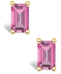 Pink Topaz (3/4 ct. t.w.) Stud Earrings 14K White Gold or Yellow