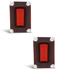 Garnet (1-1/2 ct.t.w) Stud Earrings 14K White Gold or Yellow