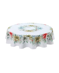 Laural Home Glad Tidings 70" Round Tablecloth