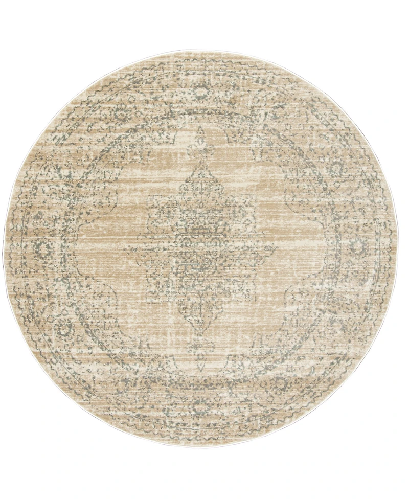 Closeout! Km Home Cantu 3563 5'3" x Round Area Rug