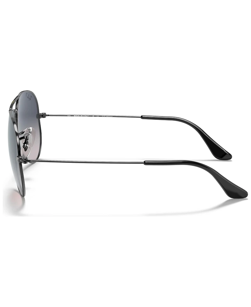 Ray-Ban Polarized Unisex Sunglasses, RB3025 Aviator Gradient