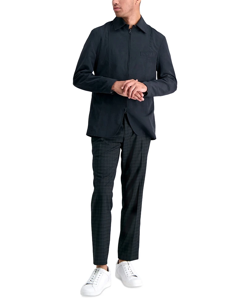 Kenneth Cole Reaction Men's Gabardine Skinny/Extra-Slim Fit Performance Stretch Flat-Front Dress Pants