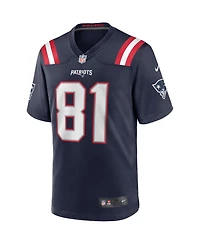 Men's Nike Randy Moss Navy New England Patriots Game Retired Player Jersey