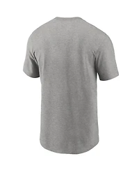 Men's Nike Heathered Gray Indianapolis Colts Primary Logo T-shirt
