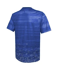 Men's New Era Royal Los Angeles Rams Combine Authentic Sweep T-shirt