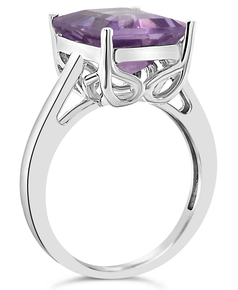 Macy's Amethyst (3-1/7 ct. t.w.) Ring 14K White Gold
