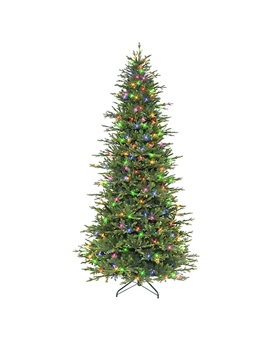 9' Pre-Lit Slim Balsam Fir Tree with 700 Color Select Led Lights, 5285 Tips
