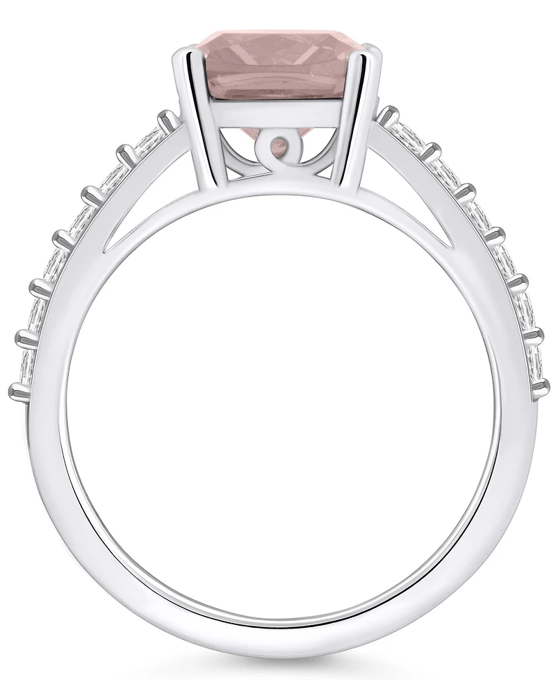 Macy's Morganite (2 Ct. T.w.) and Diamond (1/3 Ring 14K White Gold