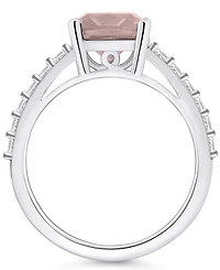 Macy's Morganite (2 Ct. T.w.) and Diamond (1/3 Ring 14K White Gold