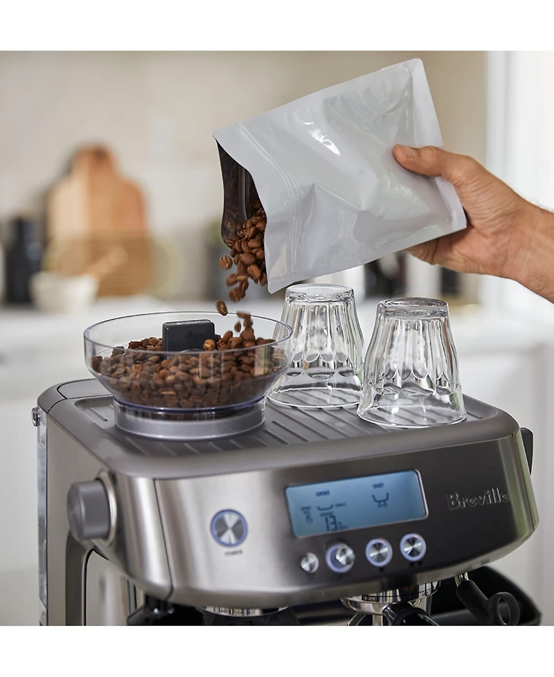 Breville The Barista Pro Espresso Machine Bean Hopper 1/2 lb, Water Tank 67 oz