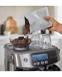 Breville The Barista Pro Espresso Machine Bean Hopper 1/2 lb, Water Tank 67 oz
